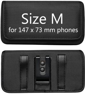 Telefoon Heuptas Voor Xiaomi Poco X3 Nfc Oxford Doek Nylon Holster Pouch Belt Cover Voor Xiaomi Redmi 10X 5G / 10X Pro 5G Horizontal Size M