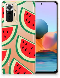 Telefoon Hoesje Xiaomi Redmi Note 10 Pro Hoesje Bumper Doorzichtig Watermelons