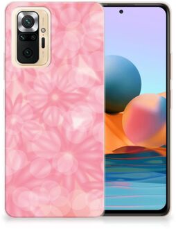 Telefoon Hoesje Xiaomi Redmi Note 10 Pro Silicone Back Case Lente Bloemen