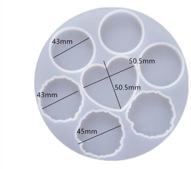 Telefoon Houder Onregelmatige Resin Mold Siliconen Voor Diy Ronde Craft Maken Telefoon Grip Transparante Siliconen Mallen Voor Epoxyhars