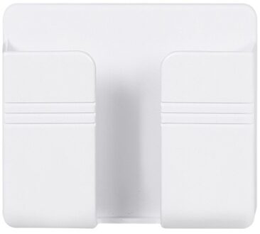 Telefoon Houder Wall Mount Opladen Organizer Haak Beugel 4 Haak Telefoon Opladen Houder Opslag Hanger Mobiele Telefoon Accessoires wit