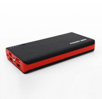 Telefoon Oplader Power Bank Case Carregador De Bateria Usb Oplader Powerbank Led Zaklamp Usb Uitgang Onleny A523 rood