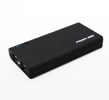 Telefoon Oplader Power Bank Case Carregador De Bateria Usb Oplader Powerbank Led Zaklamp Usb Uitgang Onleny A523 zwart