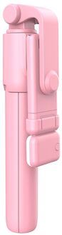 Telefoon Selfie Stok Statief Verstelbare Opvouwbare Handheld Uitschuifbare Monopod Afstandsbediening Mobiele Monopod Selfie Stok Sluiter roze