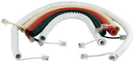 Telefoon Spiraal Kabel Grijs Elektromer