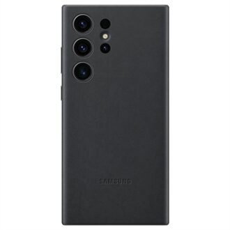telefoonhoesje Leather Case Galaxy S23 Ultra (Zwart)