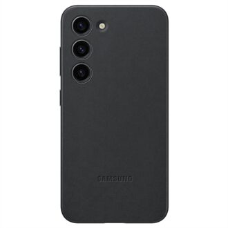 telefoonhoesje Leather Case Galaxy S23 (Zwart)