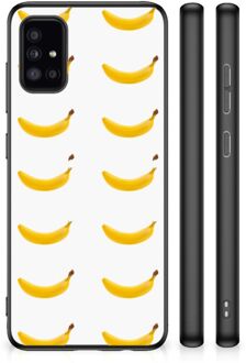 Telefoonhoesje met Naam Samsung Galaxy A51 Silicone Back Cover met Zwarte rand Banana