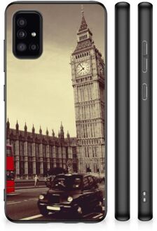 Telefoonhoesje Samsung Galaxy A51 Telefoontas met Zwarte rand Londen City