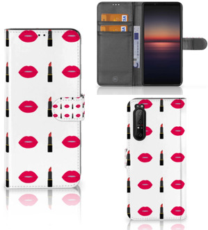 Telefoonhoesje Sony Xperia 1 II Beschermhoes Lipstick Kiss