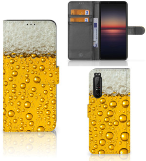 Telefoonhoesje Sony Xperia 1 II Flip Cover Valentijn Cadeautje hem Bier