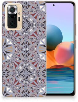 Telefoonhoesje Xiaomi Redmi Note 10 Pro Hoesje Flower Tiles