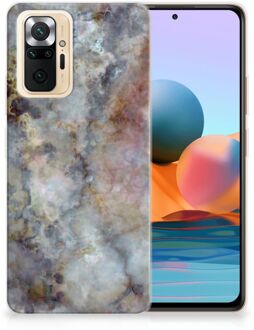 Telefoonhoesje Xiaomi Redmi Note 10 Pro Leuk TPU Backcase Marmer Grijs