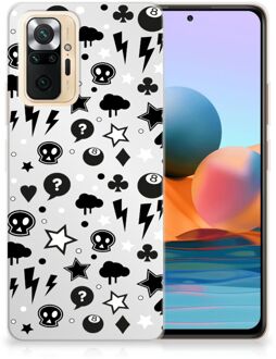 Telefoonhoesje Xiaomi Redmi Note 10 Pro Silicone Back Cover Silver Punk