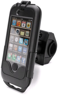 Telefoonhouder fiets - iPhone 3GS / 4 / 4s cover - waterdicht - zwart