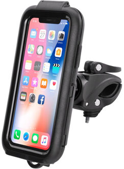 Telefoonhouder fiets - iPhone X / Xs / 11 Pro cover - waterdicht - zwa Zwart