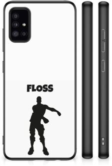 Telefoontas Samsung Galaxy A51 Smartphone Hoesje met Zwarte rand Floss Fortnite