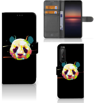 Telefoontas Sony Xperia 1 II Hoesje ontwerpen Panda Color Sinterklaas Cadeautje