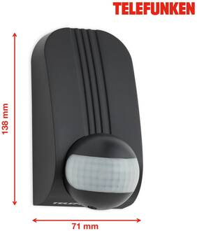 Telefunken Bewegingssensor Funchal, max. 1.000W LED, zwart