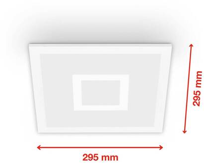Telefunken LED paneel Centerlight wit Afstandsbediening CCT RGB 30x30cm