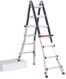 TeleProf Flex Vouwladder - 4x4 sporten - Werkhoogte tot 5m