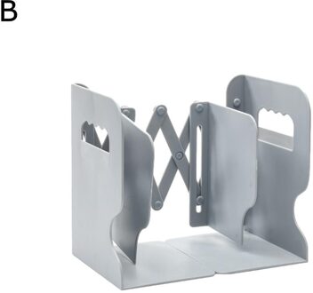 Telescopische Boek Stand Eenvoudige Kantoor School Boek Boek Desktop Door Bureau Opslag Stand Boekensteunen Student Boek O5Y6 grijs