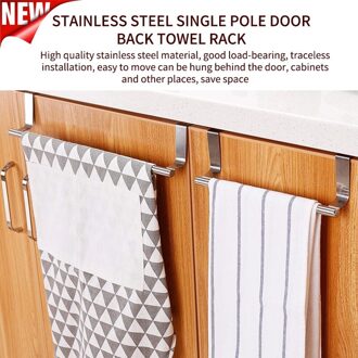 Telescopische Handdoek Rekken Rvs Kanteldeur Handdoekenrek Bar Opknoping Badkamer Keuken Kast Plank Rack Handdoek Bar