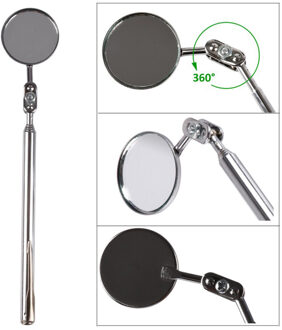 Telescopische Inspectie Spiegel 30 mm Diameter 17 om 49 cm Intrekbare Lengte