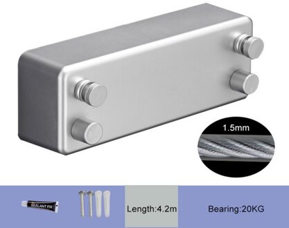 Telescopische Onzichtbare Waslijn Gratis Punch Balkon Hotel Indoor Dubbele Lijn Badkamer Thuis Intrekbare Kledingrek