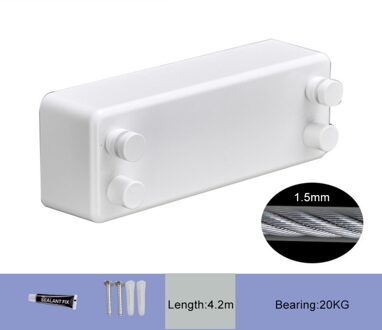 Telescopische Onzichtbare Waslijn Gratis Punch Balkon Hotel Indoor Dubbele Lijn Badkamer Thuis Intrekbare Kledingrek