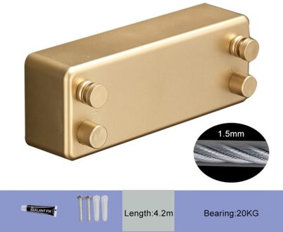 Telescopische Onzichtbare Waslijn Gratis Punch Balkon Hotel Indoor Dubbele Lijn Badkamer Thuis Intrekbare Kledingrek