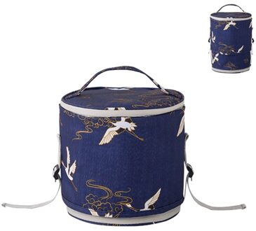 Telescopische Ronde Lunch Tas Doos Geïsoleerd Thermische Oxford Waterdicht Voedsel Picknick Zakken Snack Cooler DB