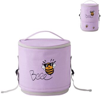 Telescopische Ronde Lunch Tas Doos Geïsoleerd Thermische Oxford Waterdicht Voedsel Picknick Zakken Snack Cooler PL