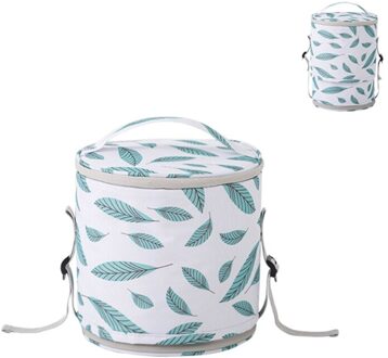 Telescopische Ronde Lunch Tas Doos Geïsoleerd Thermische Oxford Waterdicht Voedsel Picknick Zakken Snack Cooler