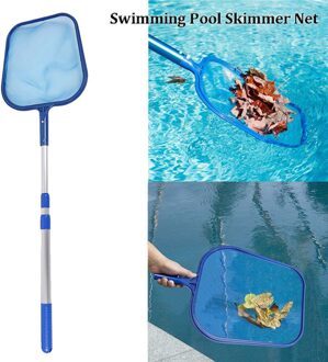 Telescopische Skimmer Netto Zwembad Blad Catcher Vijvers Cleaning Tools Mesh Zakken Voor Familie Outdoor Zwemmen Accessoire