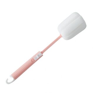 Telescopische Universal Cup Schoonmaken Keuken Spons Borstel Voor Wijnglas Fles Coffe Glas Cleaner Familie Wassen Borstels Gereedschap Roze