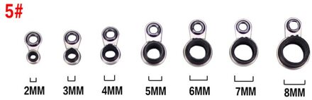 Telescopische Zee Hengel Gids Ringen 2/3/4/5/6/7/8/9/10/11/12/13/14/15 Mm Diameter Rock Hengel Gidsen Ring reparatie Size 5