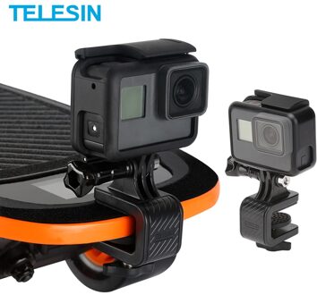 Telesin Skateboard Mount Houder Stand Clip Voor Gopro Hero 10 9 8 7 6 5 Zwart Insta360 Een R Osmo action Sjcam Camera Accessoires