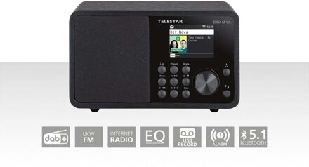 Telestar DIRA M 1 A EWF Compacte Multifunctionele Mono Radio Zwart - 30-012-02
