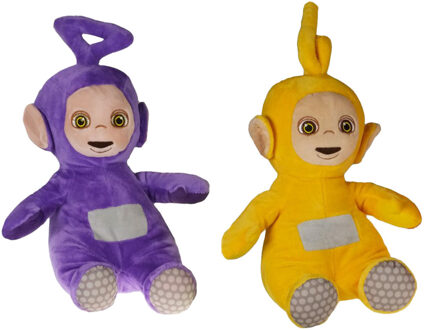 Teletubbies Pluche Teletubbies speelgoed set knuffel Tinky Winky en Laa Laa 30 cm - Knuffelpop Multikleur