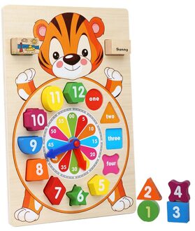 Tellen Vroege Onderwijs Math Houten Klok Speelgoed Leren Nummer Onderwijs Tijd Vorm Sorteren Klok Voor Kinderen Voorschoolse Peuters