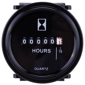 Teller Timer Urenteller Toerenteller 2 "Ronde Waterdichte Gauge 12V 24V 36Vv Tach Urenteller voor Marine Boot motor Motorfiets Auto