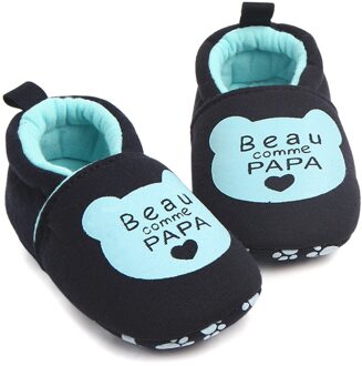 Telotuny Mooie Peuter Eerste Wandelaars Baby Schoenen Ronde Neus Flats Zachte Slippers Schoenen Jongens Meisjes Peuter Soft Sole Anti- slip BU / 11