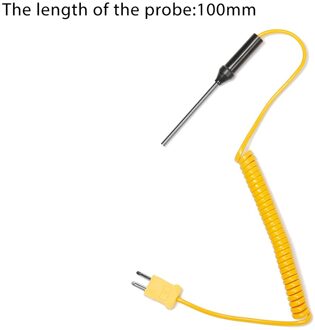 Temperatuur Controller Meetinstrumenten Thermokoppel Type K 100/150/200/300/500Mm Probe Sensor met Draad Kabel-50 °C Tot 1200 °C 100mm