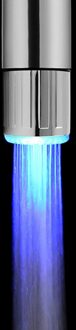 Temperatuur Sensor Intelligente Herkenning Temperatuur Verschillende Temperation Verschillende LED Licht Kleur Water Tap Kraan Douche single kleur bule