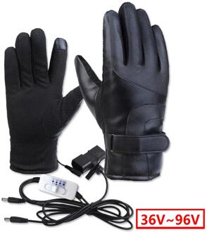 Temperatuurregeling Verwarmde Rijden Handschoenen Elektrische Verwarmde Handschoenen Waterdicht Winddicht Warme Handschoenen Voor Fietsen Skiën Mannen Vrouwen 36V 96V