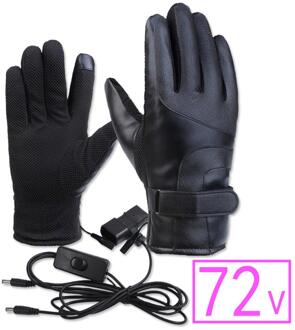 Temperatuurregeling Verwarmde Rijden Handschoenen Elektrische Verwarmde Handschoenen Waterdicht Winddicht Warme Handschoenen Voor Fietsen Skiën Mannen Vrouwen 72V