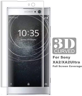 Tempered Glass 3D Curved Films Cover For Sony Xperia XA2 Full Screen Protector XA2 Ultra Glass H3113 H4213 Protective Film
