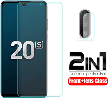 Tempered glass For huawei honor 20s mar-lx1h screen protector on honor 20s 6.15 20 s honor20s 2 in 1 camera lens protective Film