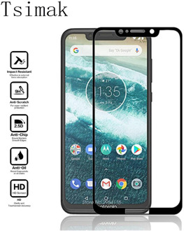 Tempered Glass For Motorola Moto One Screen Protector For Moto One Power P40 Note P30 Play P50 Glass Tempered Full Cover Film